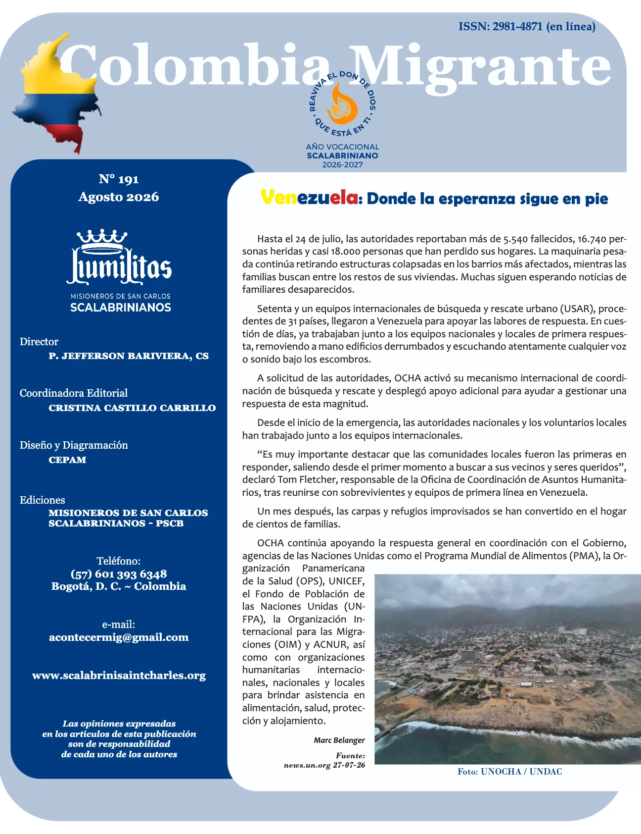 Colombia Migrante last edition