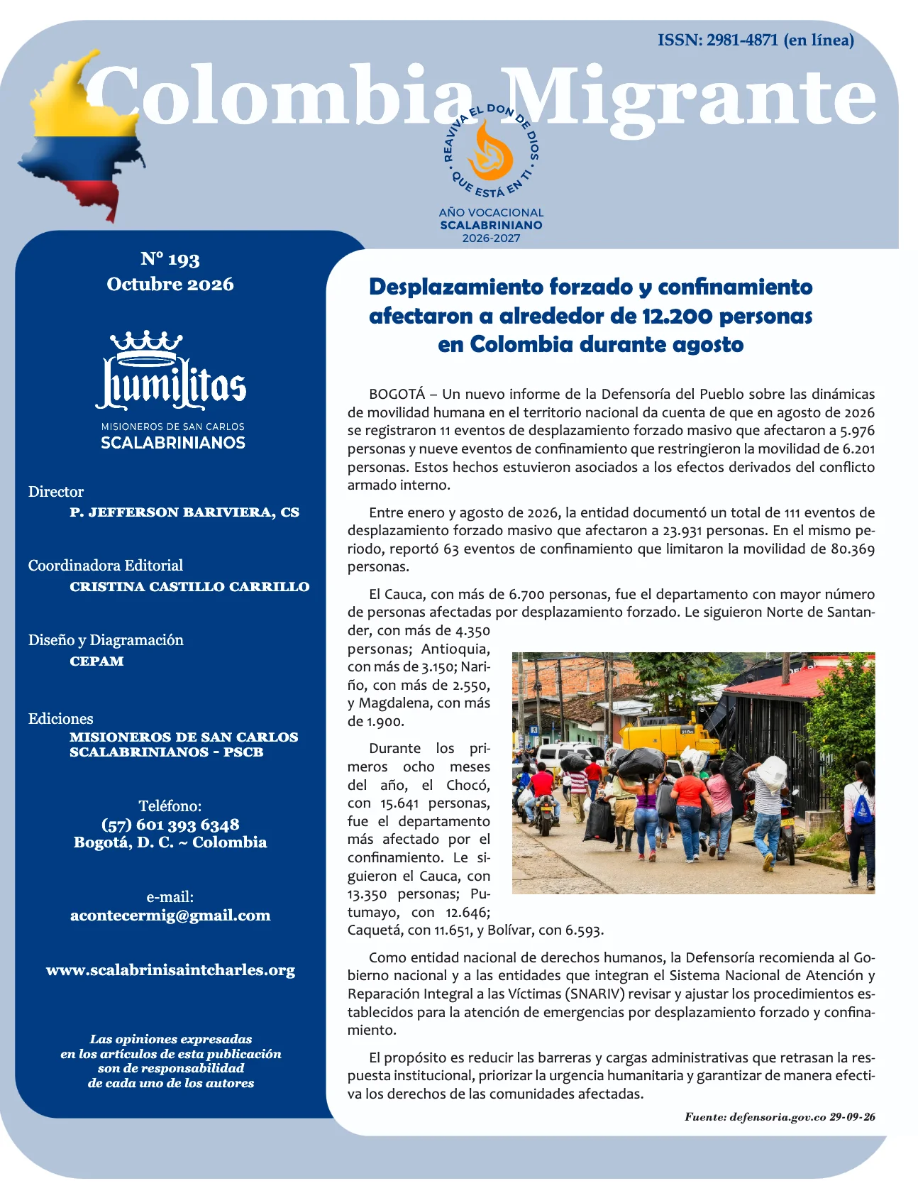 Colombia Migrante last edition